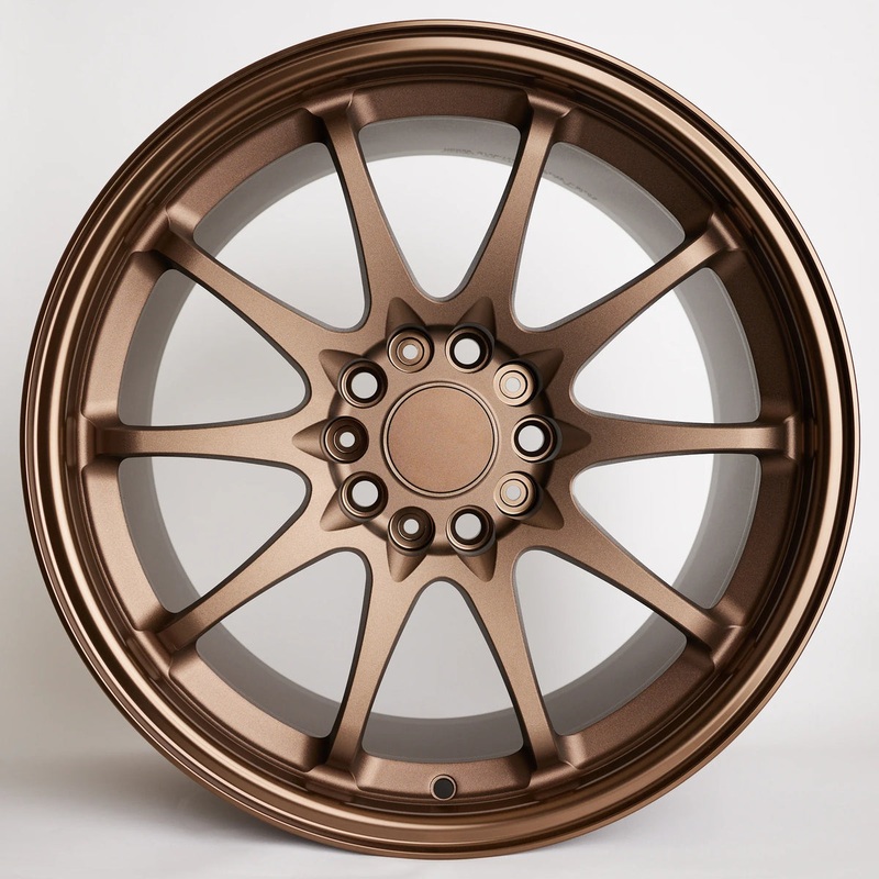Spirited Motorsports 17×10 +45 5×114 Bronze Anodized Forged Wheels