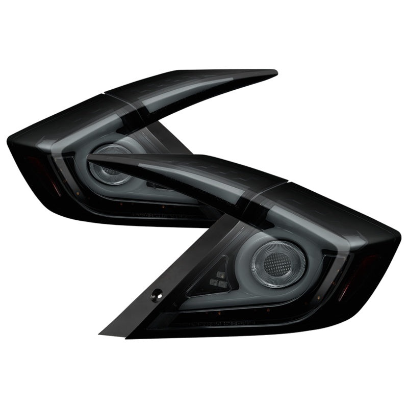 Spyder 16-18 Honda Civic 4 Door Light Bar LED Tail Lights – Black Smoke (ALT-YD-HC164D-LB-BSM)
