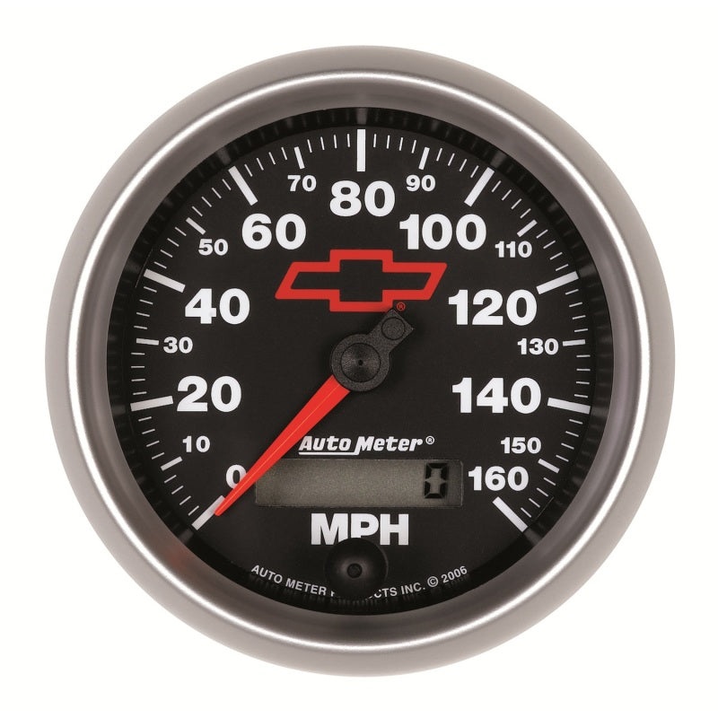 Autometer Speedometer 3-3/8in, 0-160 MPH, Elec. Programmable – Bowtie Black