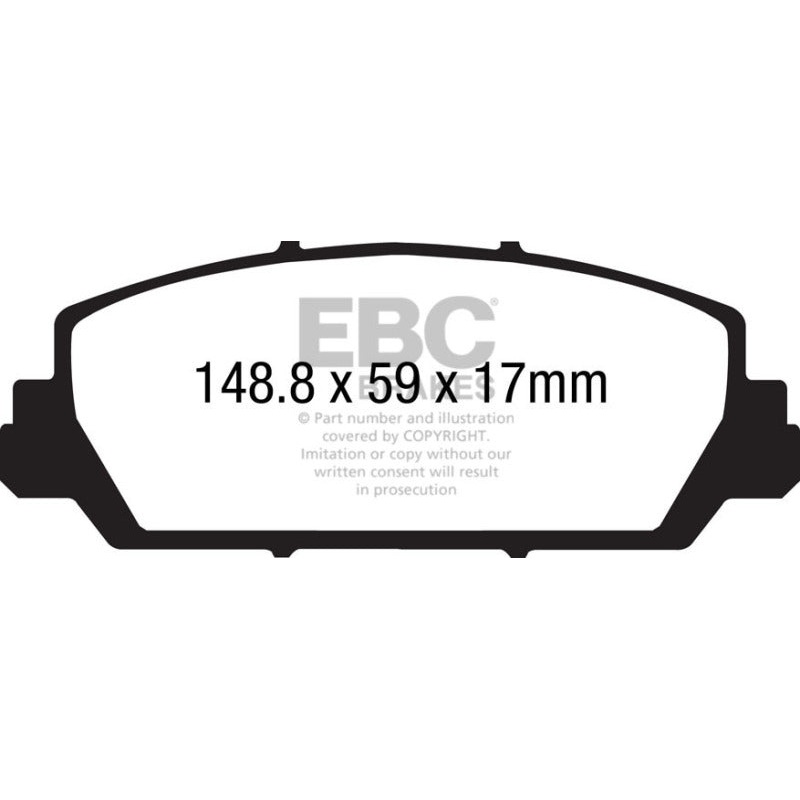 EBC 12+ Acura RDX 3.5 Greenstuff Front Brake Pads