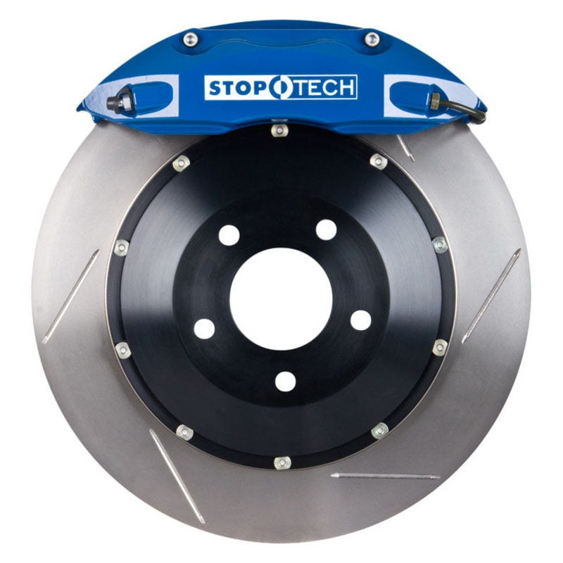 StopTech ST-40 Big Brake Kit Front 355x32mm Slotted Rotors Blue Calipers – 15-20 WRX