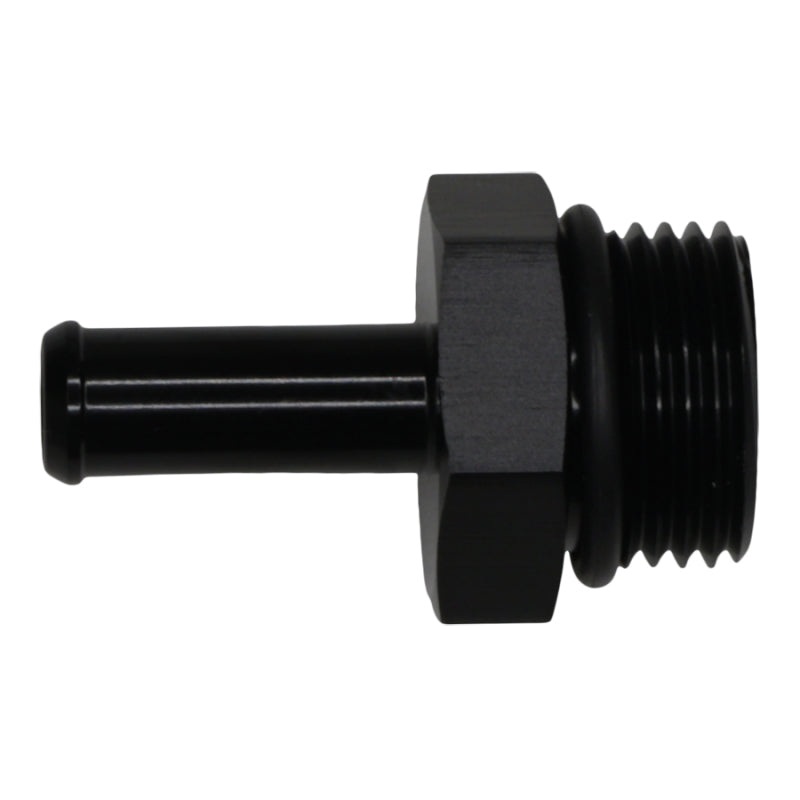 DeatschWerks 10AN ORB Male to 3/8in Male Barb Fitting – Anodized Matte Black