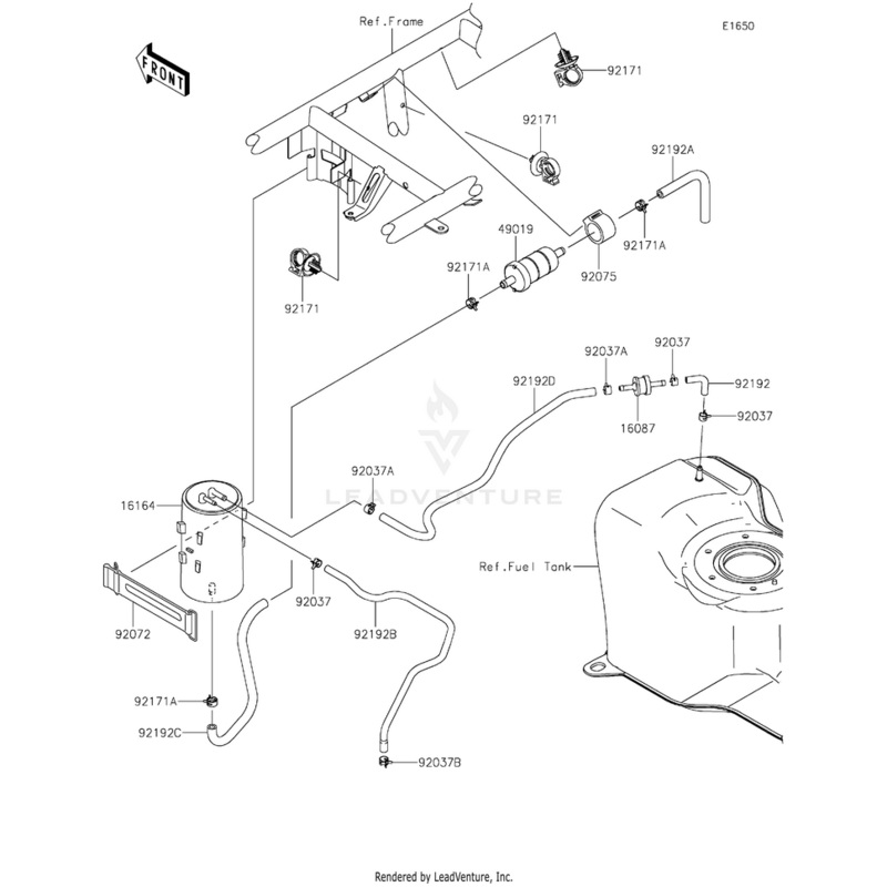 Tube,Canister-Filter by Kawasaki