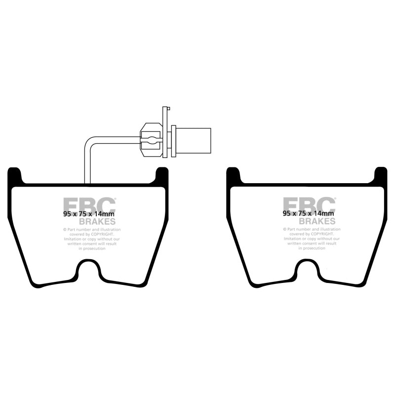 EBC 17-18 Audi Audi RS3 Redstuff Front Brake Pads