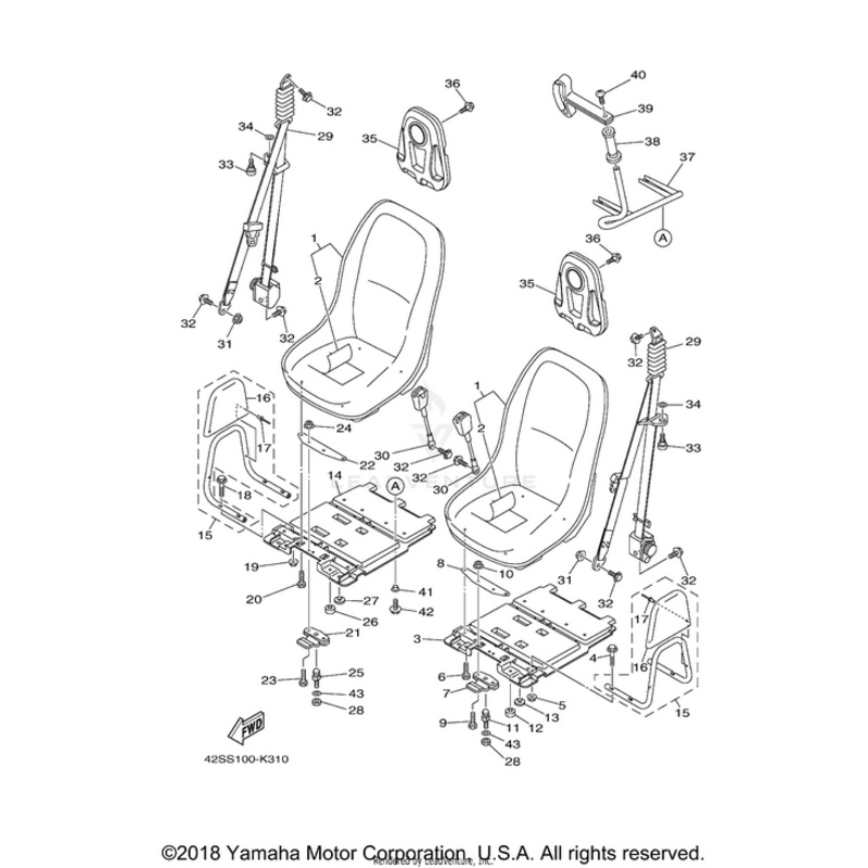Single Seat Assembly by Yamaha