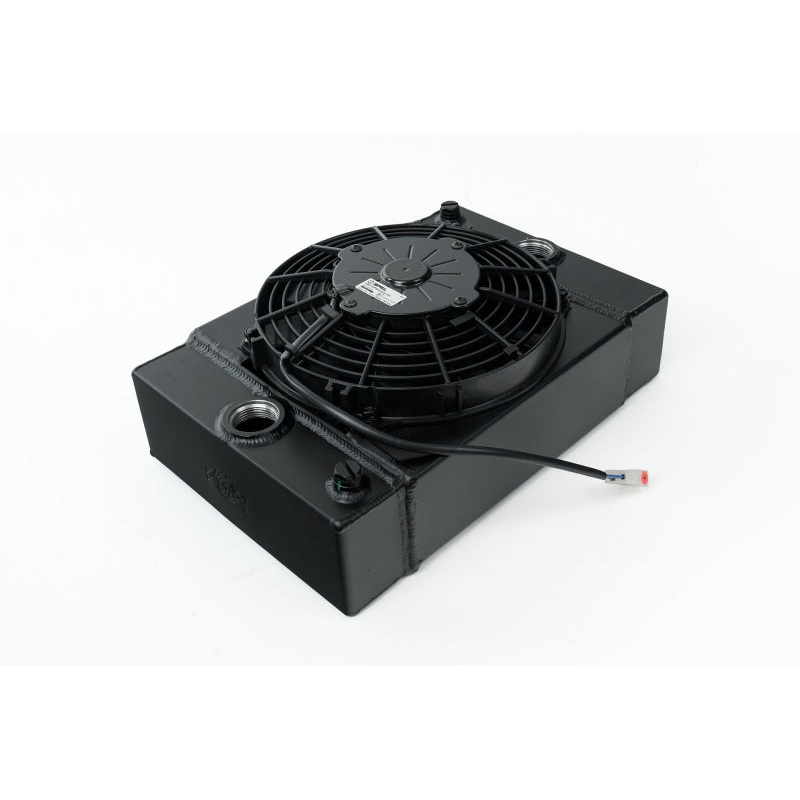 CSF Universal Drag Race / Tuck Radiator w/9in Spal Fan – 10.5in H x 10in L x 3.6in W – Black