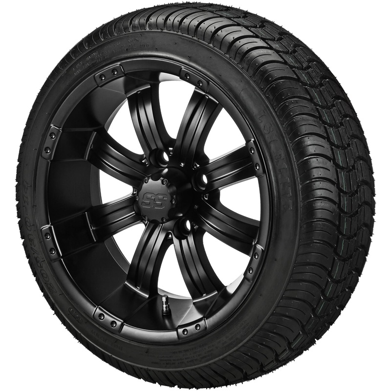15″ Casino Matte Black on 205/35R15 LSI Elite Radial Tires
