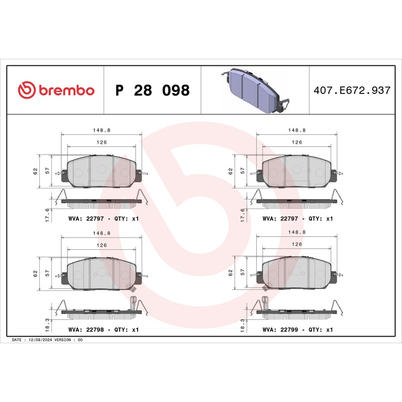 PRIME Low-Met Front Disc Brake Pad Set – P28098