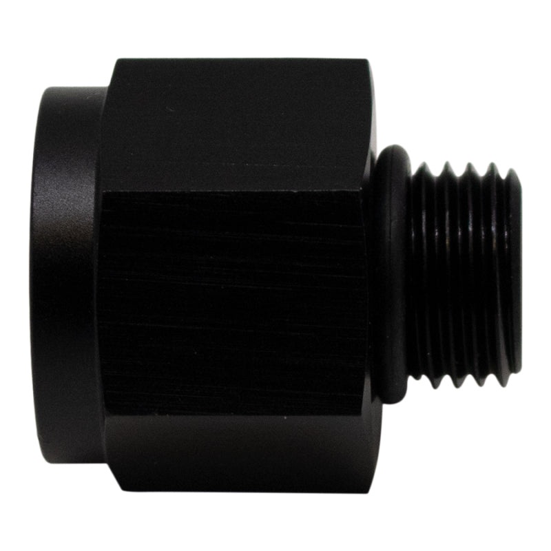 DeatschWerks 6AN ORB Male to M18 X 1.5 Metric Female (Incl O-Ring) – Anodized Matte Black