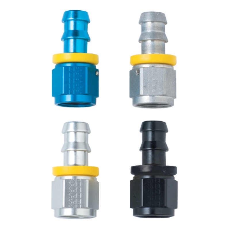 Fragola -10AN Push-Lite End Straight – Blue