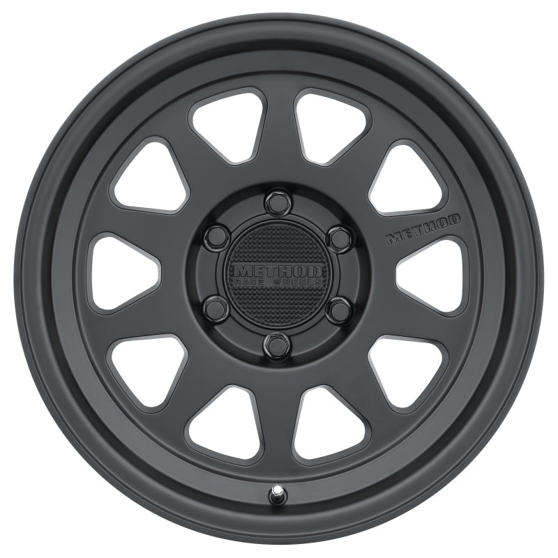 Method MR316 18×9 +18mm Offset 6×5.5 106.25mm CB Matte Black Wheel