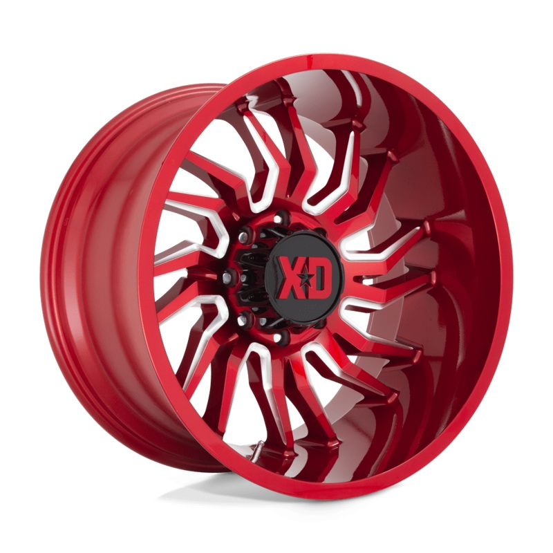 XD Wheels XD858 Tension 22″ 8×170 Candy Red Milled