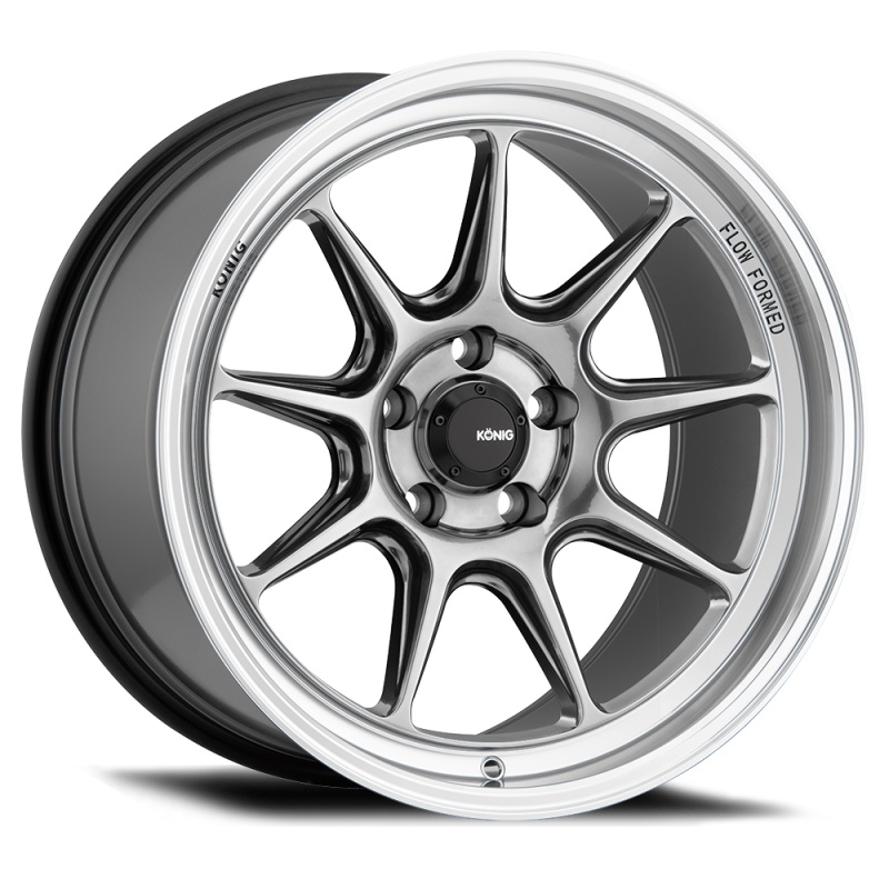 Konig Countergram 17×8 4×100 ET45 Hyper Chrome / Machined Lip