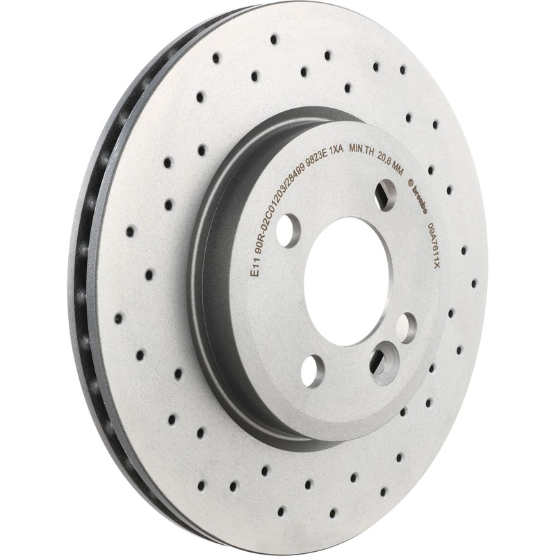 XTRA Drilled Front Disc Brake Rotor – 09.A761.1X