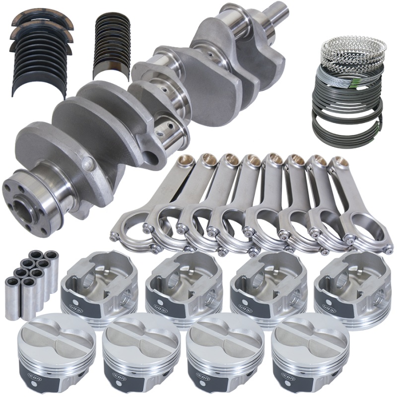 Eagle Ford 351W 4.000in Crank 6.200in H-Beam -11cc Flat Top 4.030in Pistons Rotating Assembly