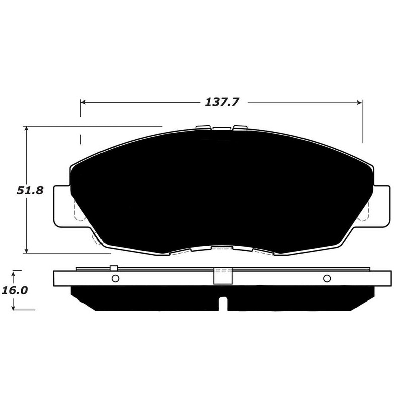 Porterfield Brake Pads for 2012 HONDA CIVIC Coupe EX