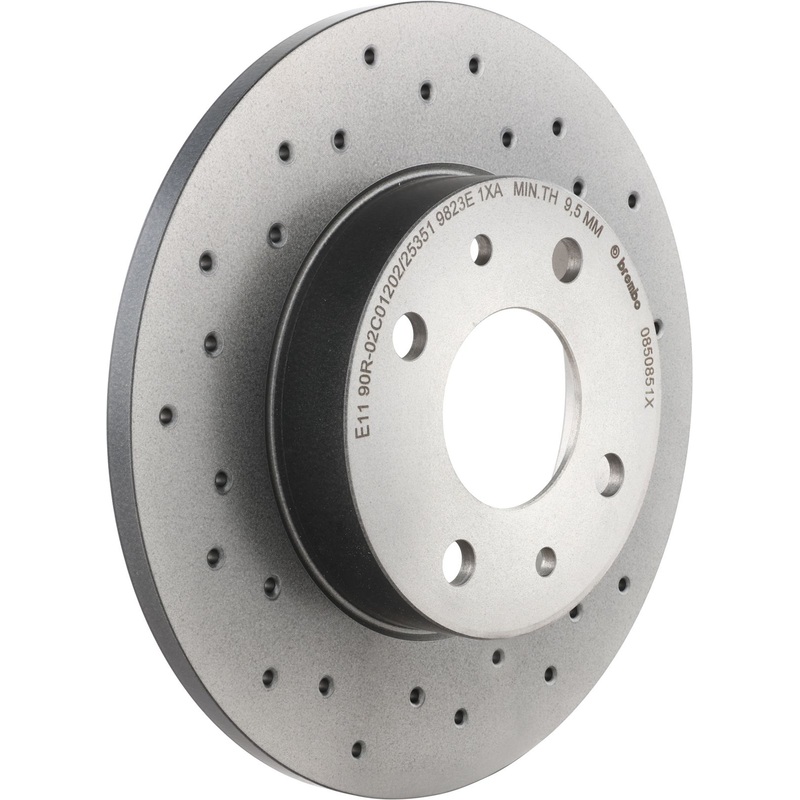 XTRA Drilled Rear Disc Brake Rotor – 08.5085.1X