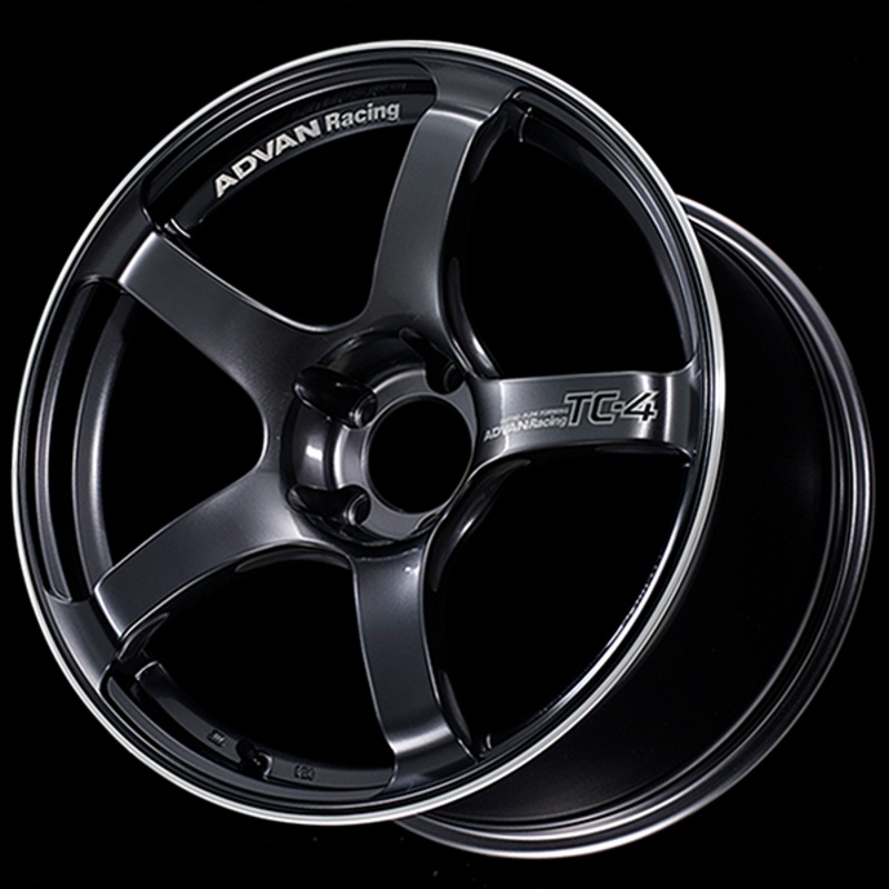 18×9.5 Advan TC4 +12 Offset Racing Gunmetallic (5×114.3)