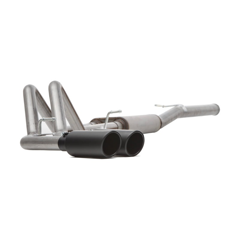 Gibson 04-10 Nissan Titan LE 5.6L 2.5in Cat-Back Dual Sport Exhaust – Black Elite – Not KingCab Pro4
