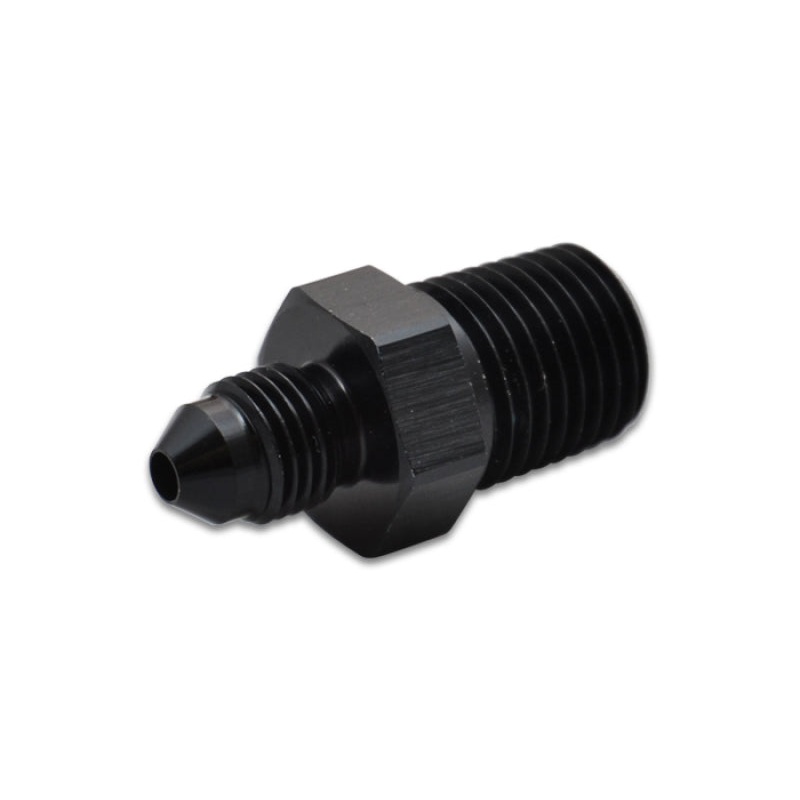 Vibrant -4AN to 1/4in NPT Straight Adapter Fitting – Aluminum