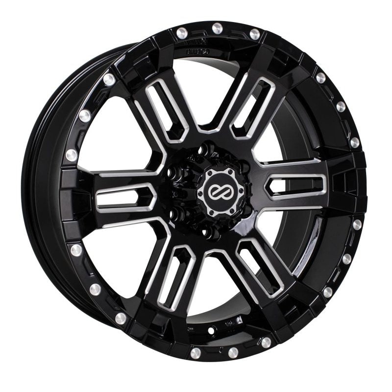 Enkei Commander 18×8.5 20mm Offset 5×127 Bolt Pattern 71.6 Bore Black Machined Wheel