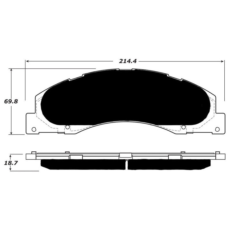 Porterfield Brake Pads for 2012 FORD E150, ECONOLINE