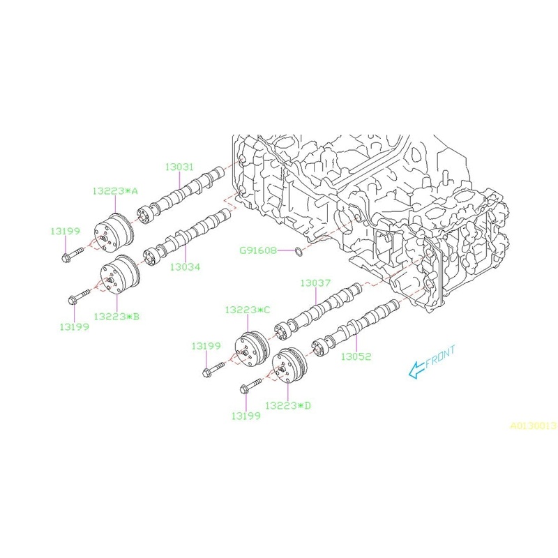 Subaru OEM Engine Timing Camshaft Sprocket Driver Side Exhaust – 15-21 WRX