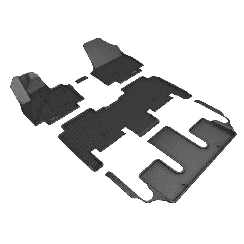 3D MAXpider 2024 Kia EV9 6-Seater Kagu Black – 1st/2nd/3rd Rows