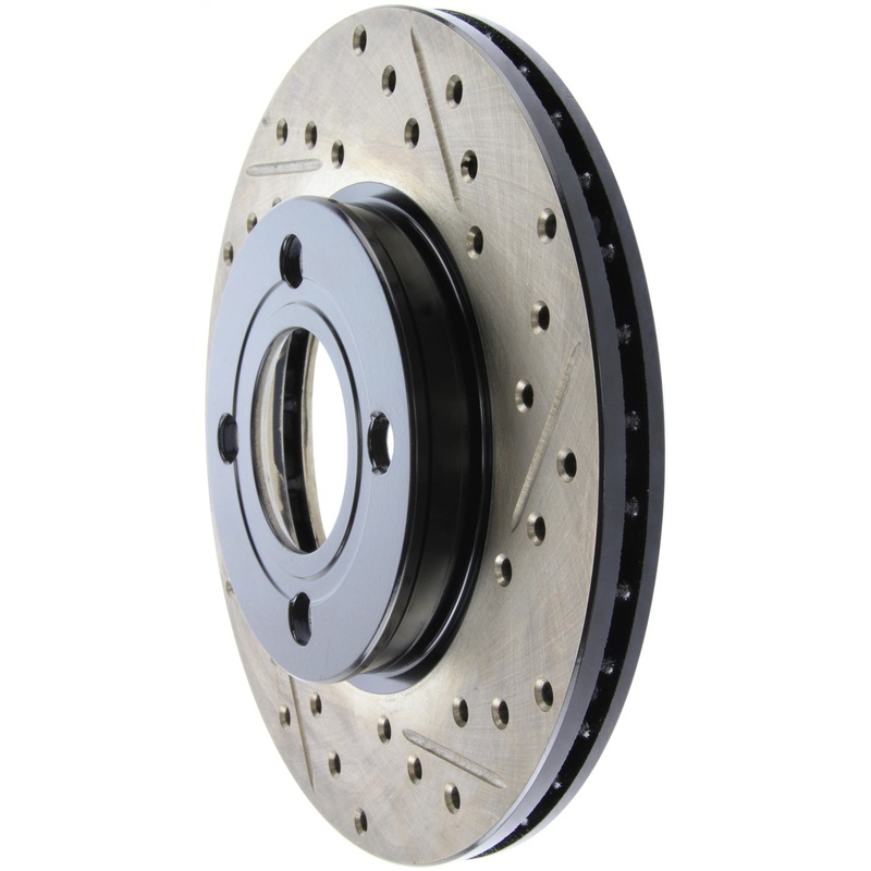 StopTech 84-87 Audi 4000 Quattro Sport Slotted & Drilled Front Left Rotor