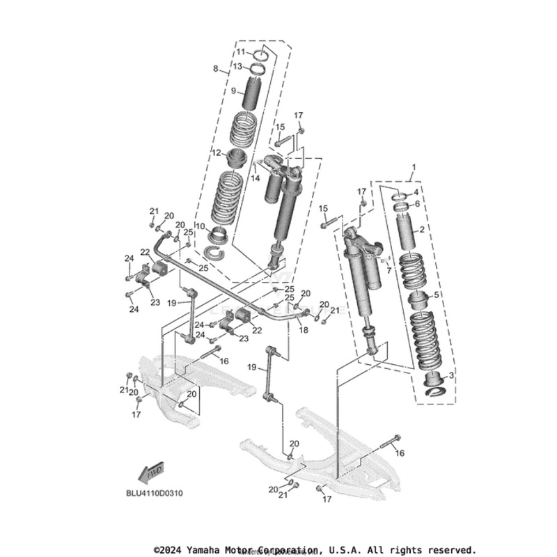 Flange Bolt by Yamaha