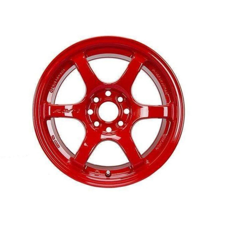 Gram Lights 57DR 15×8.0 +35 4-100 Red Wheel