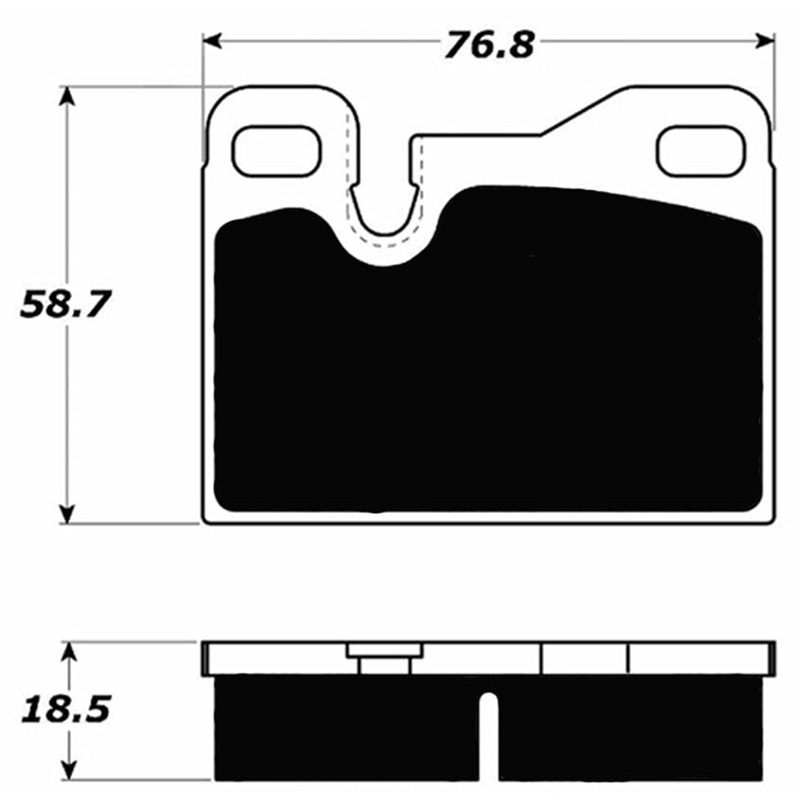 Porterfield Brake Pads for 1980 PORSCHE 924 Turbo