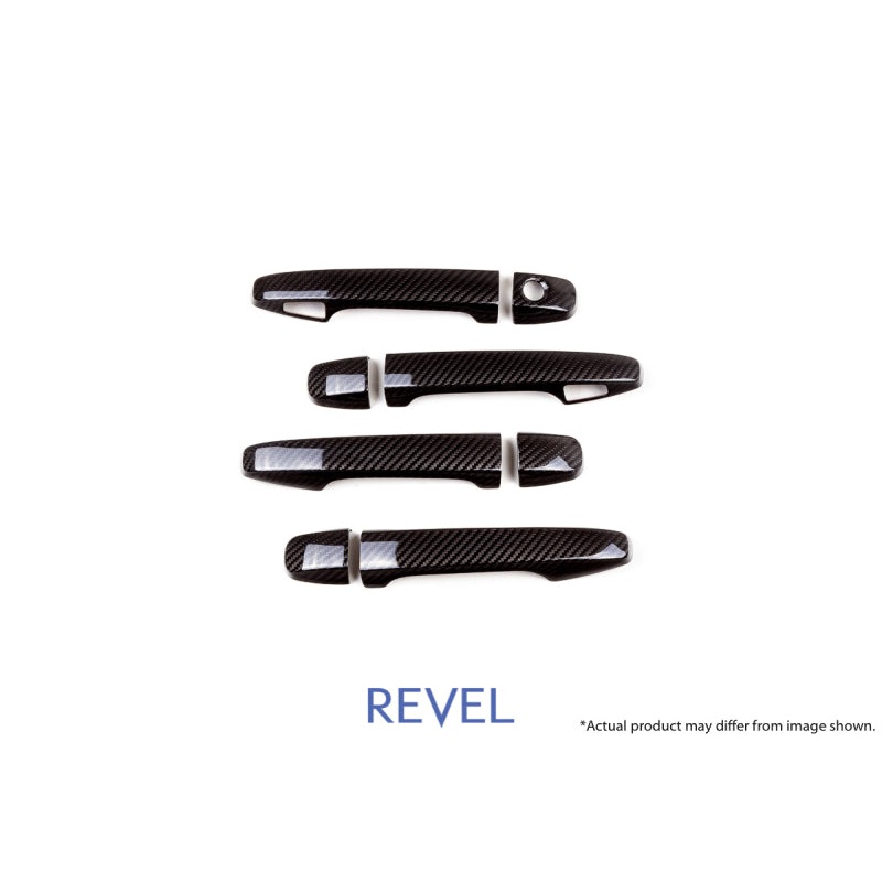 Revel GT Dry Carbon Door Handle Covers (FL/FR/RL/RR) 15-18 Subaru WRX/STI – 8 Pieces