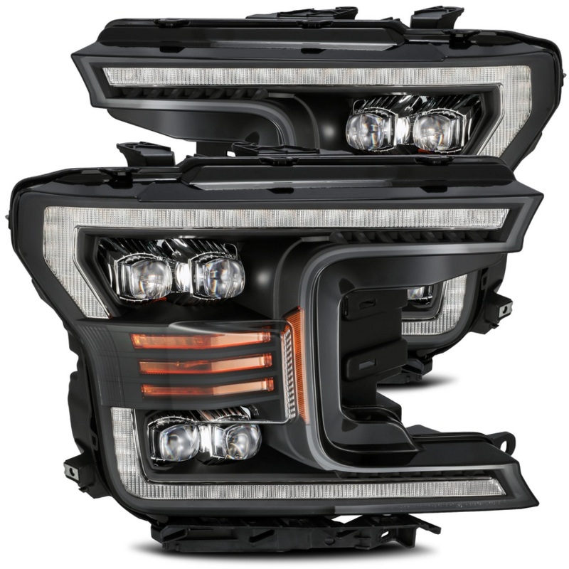 AlphaRex 2018-2020 Ford F150 NOVA-Series LED Projector Headlights Black