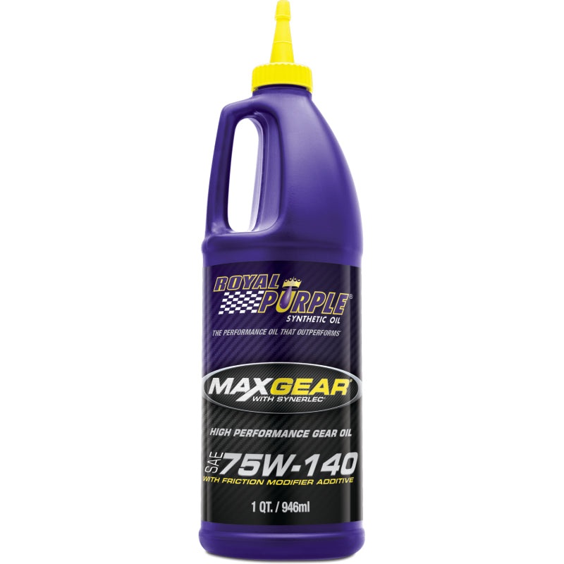 Max Gear Synthetic 75W-140 Gear Oil – 1 Quart (Case of 6) by Royal Purple