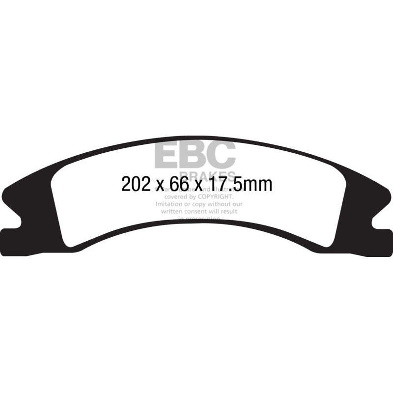 EBC 15+ Cadillac Escalade Ext/Esv 6.2 2WD Greenstuff Front Brake Pads