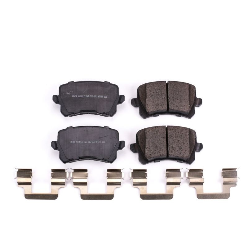PowerStop Power Stop 2015 Audi Q3 Rear Z17 Evolution Ceramic Brake Pads w/Hardware
