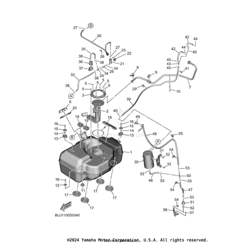 Cap Assembly by Yamaha