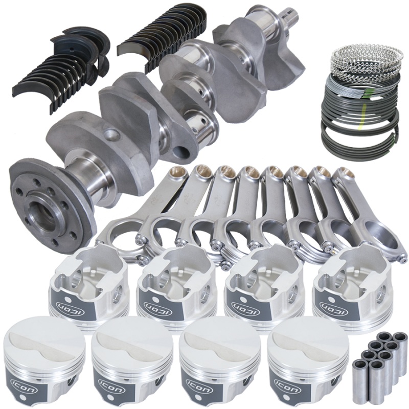 Eagle Chevy 350 3.480in Crank 5.700in H-Beam -3.7cc Flat Top 4.030in Pistons Rotating Assembly