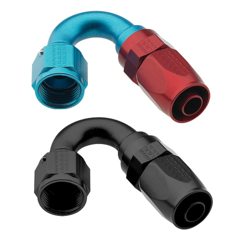 Fragola -6AN Pro-Flow x 150 Degree 3/8 EFI Quick Disconnect Hose End – Black