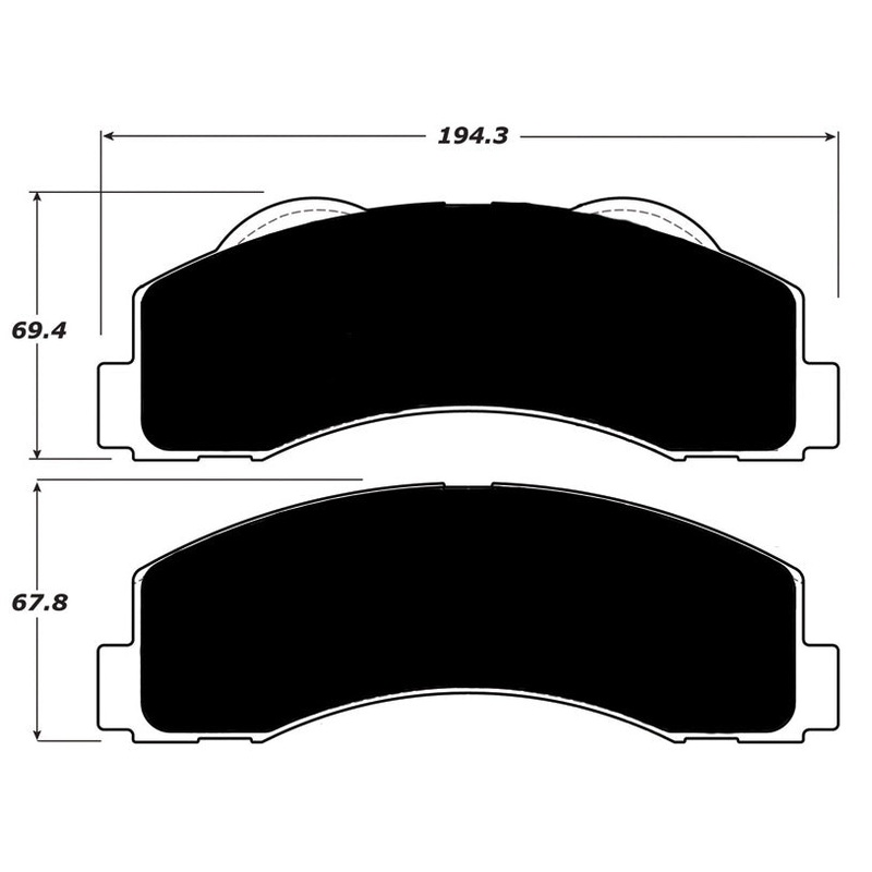 Porterfield Brake Pads for 2017 FORD F150 2WD