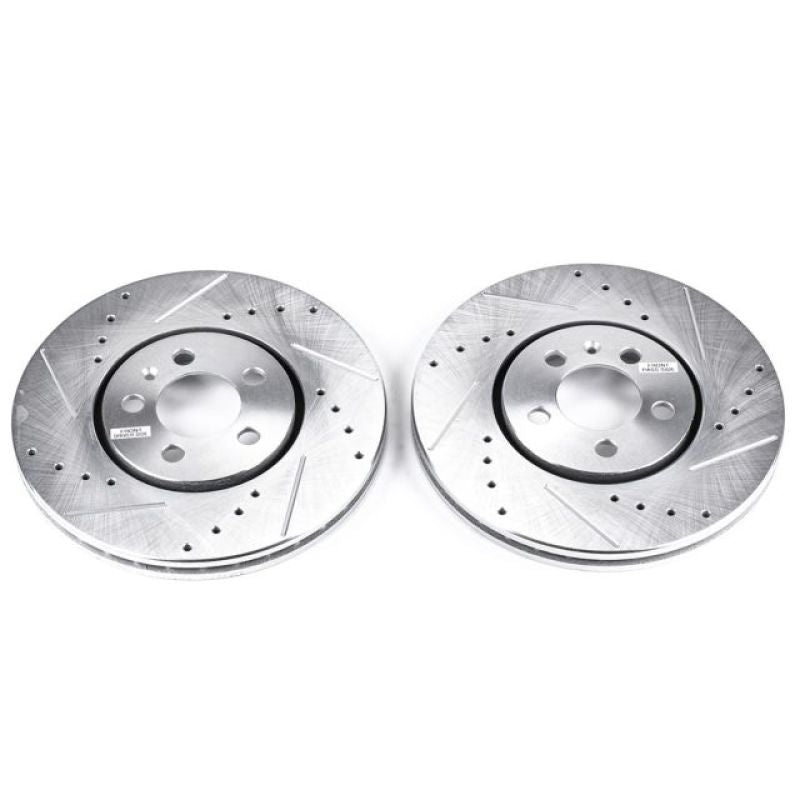 PowerStop Power Stop 96-99 Volkswagen Golf Front Evolution Drilled & Slotted Rotors – Pair