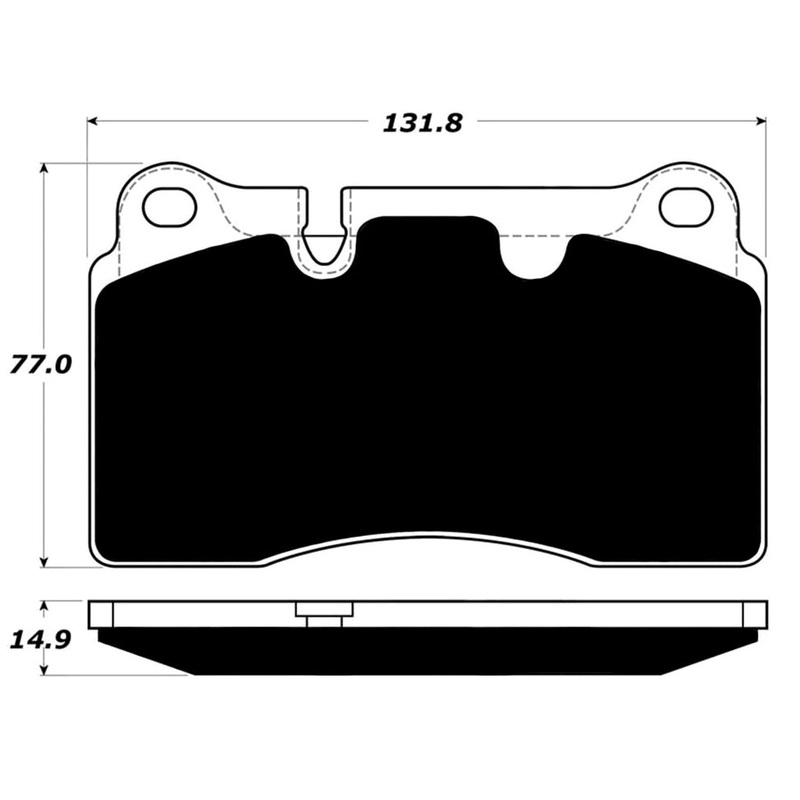 Porterfield Brake Pads for 2009 VOLKSWAGEN TOUAREG 2 V8 4.2L w/330mm Front Discs