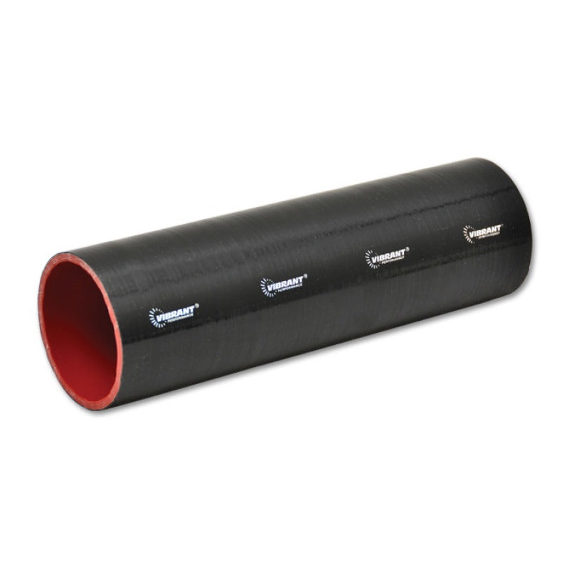 Vibrant Silicone Straight Hose Coupler 1.125in ID x 12.00in Long – Gloss Black