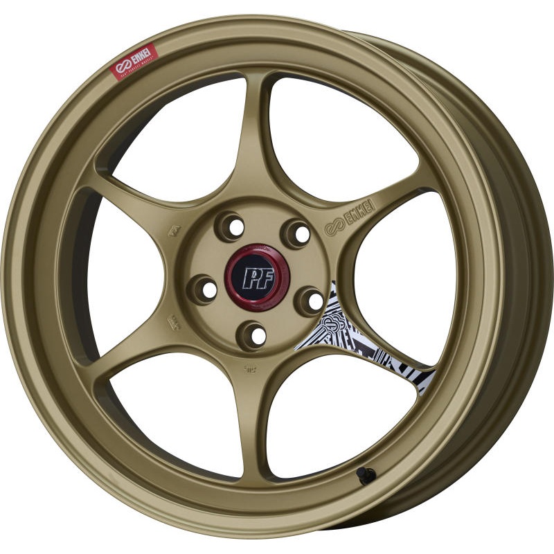 Enkei PF06 18×7.5in 5×114.3 BP 48mm Offset 75mm Bore Gold Wheel MOQ 40