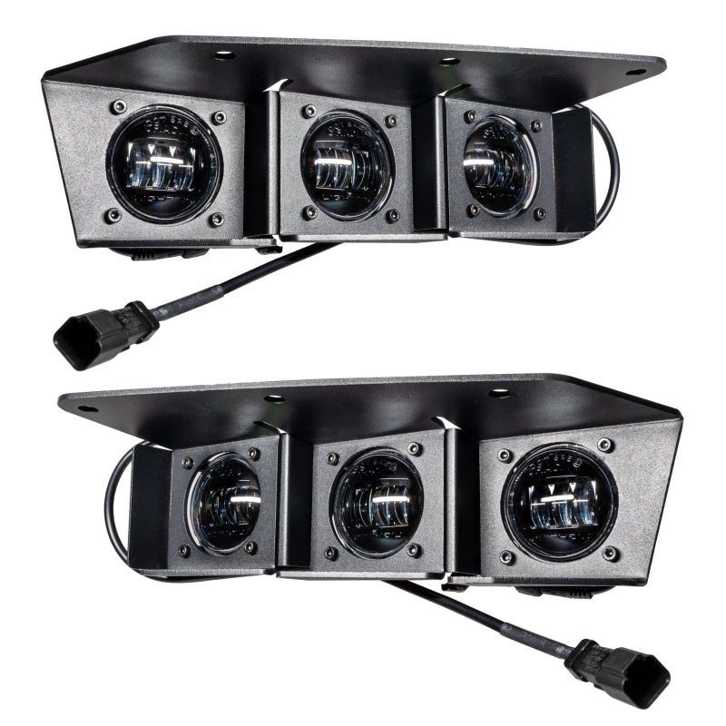ORACLE Lighting 21-22 Ford Bronco Triple LED Fog Light Kit for Steel Bumper – White