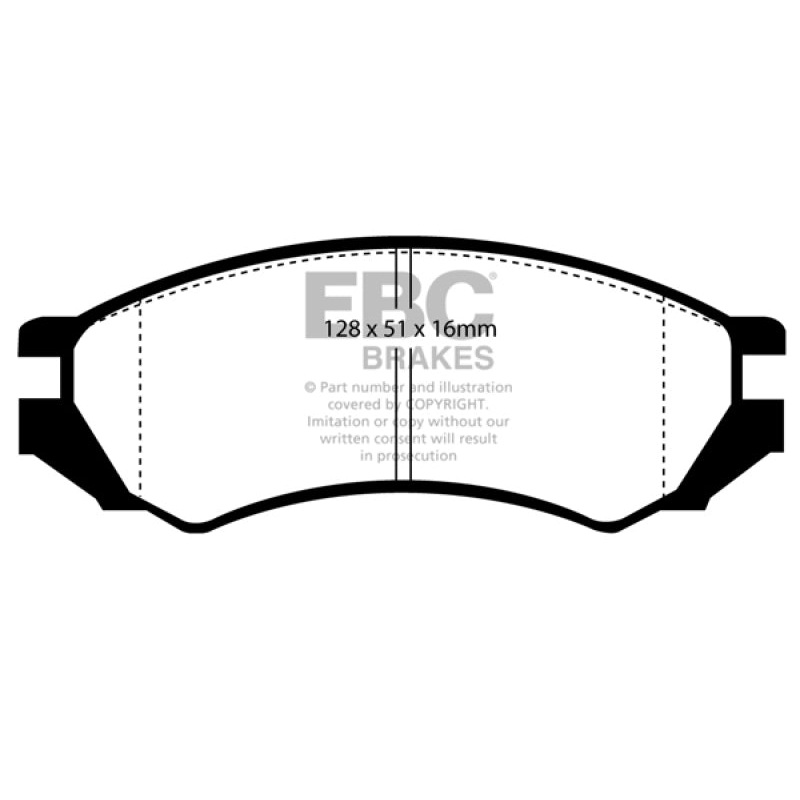 EBC 91-93 Nissan NX 2.0 (ABS) Yellowstuff Front Brake Pads