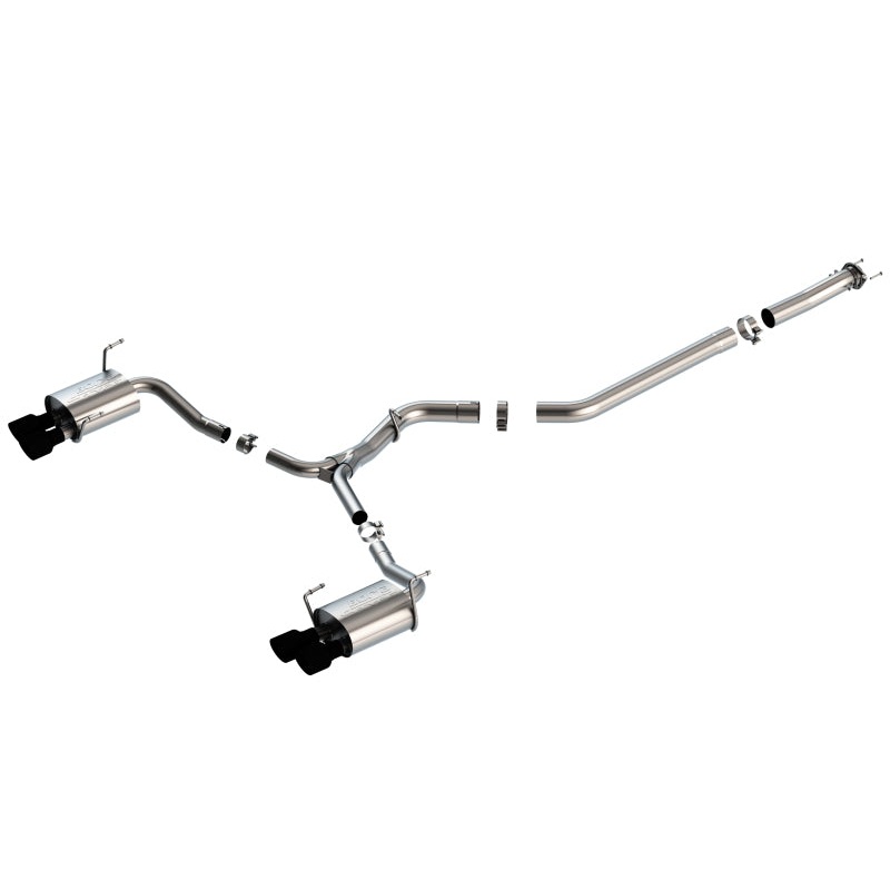 Borla 15-19 Subaru WRX/STI 2.5L Turbo 3in S-Type Catback Exhaust – 2.5in Black Chrome Tips