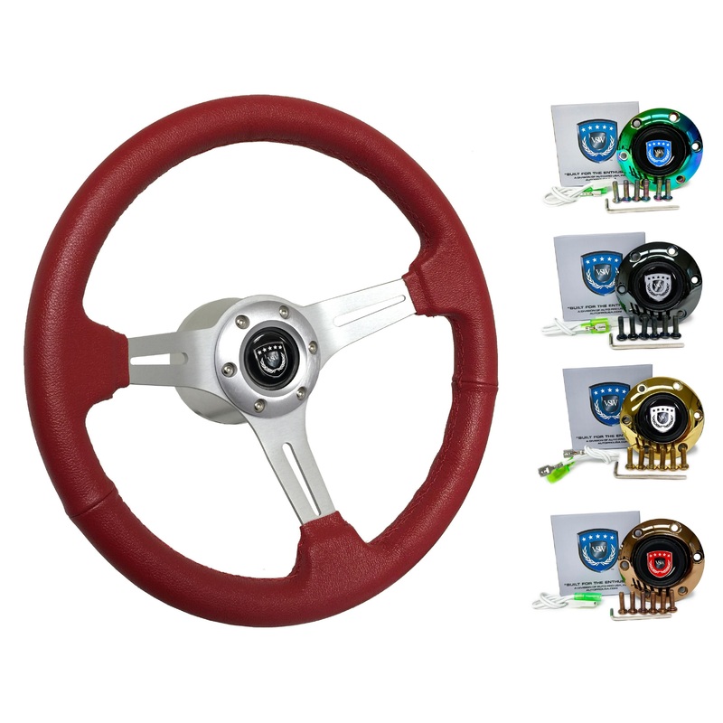 Mazda Protg Steering Wheel Kit | Red Leather | ST3014RED