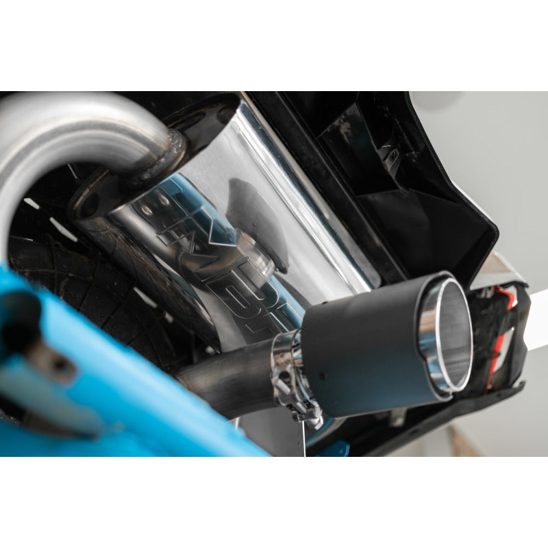 MBRP 17-21 Can-Am Maverick Turbo/Turbo R 2.5in Perf Series Chamber Oval Turbo Back Exhaust C/F Tip